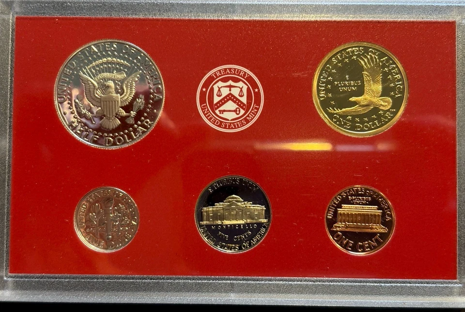 2001-S United States Mint Silver Proof 10 Coin Set w/ COA & Original Box - Image 3 of 4