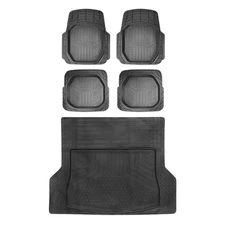 Semi-Custom fit Floor Mats & Cargo Liner for Mercedes EQC 2021-2023 Black