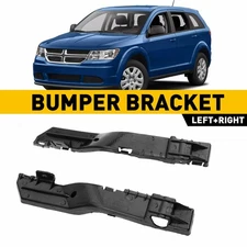 Bumper Set For Bracket 2009 2010 2012-2018 Dodge 2011 Journey Front Plastic 2Pc