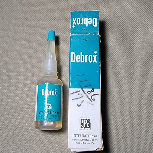 Collectible Vintage Rare Debrox Drops For Ear Wax w/ Box. OPENED ...