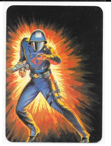 1986 Hasbro Trading Cards G.I. GI JOE Cobra Commander #98 RC RARE SP Clean