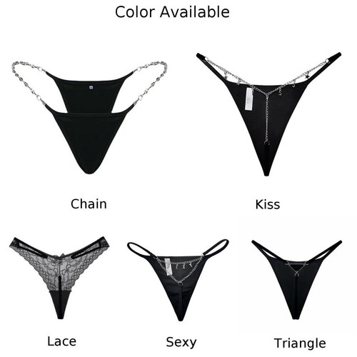Comfortable Cotton Thong Panties T Back Lingeries Underwear Sleepwear for Women - Picture 5 of 16