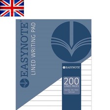 Kompakter 200 Blatt linierter Duke Block in weiß - ideal für Studenten & Profis