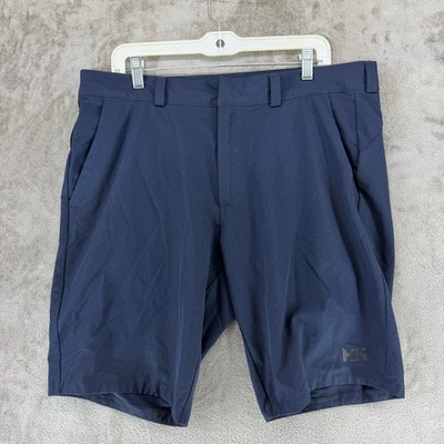 Helly Hansen Shorts Mens 36 TGI 34280 S Navy Blue UPF 50+ Stretch Technical EUC