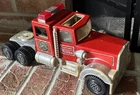 Vintage 1980s Tonka No 1 Fire Truck Hook and Ladder Pressed Steel Semi ONLY