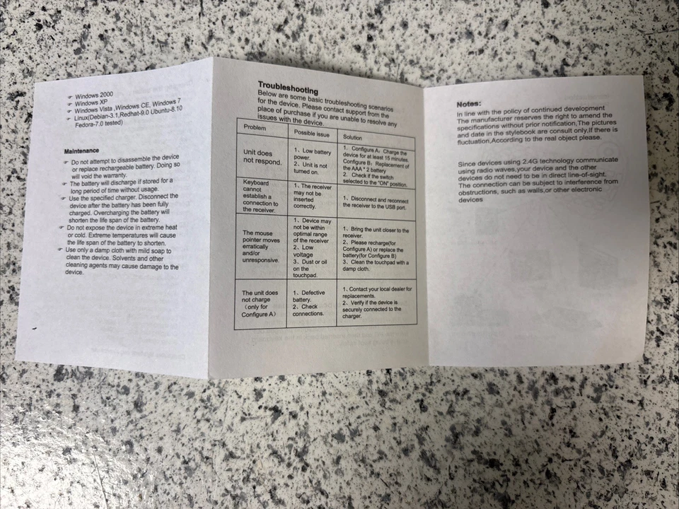 2.4GHz Wireless Mini Keyboard w/ Touchpad Mouse COMBO for Smart TV BOX Or PC - Image 4 of 4