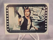 1977 Topps Star Wars Stickers Solo Aims for Trouble #33 Trading Card NM