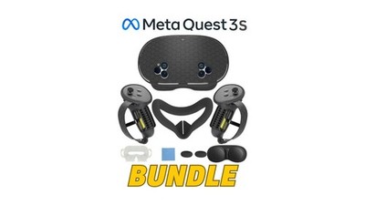 7 in 1 Bundle for Meta Quest 3S Accessories   Silicone Face Cover, VR Cover Kit