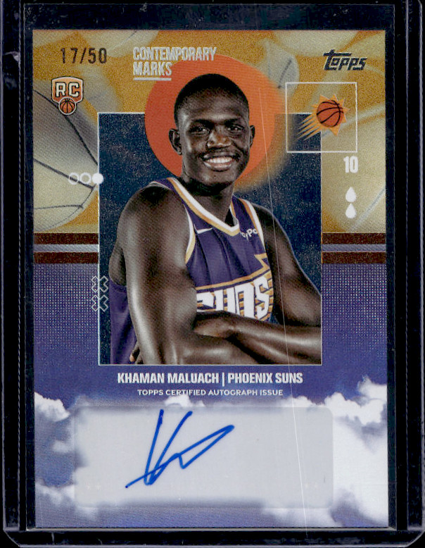 2025-26 Topps - Contemporary Marks Khaman Maluach #CM-KM Gold Auto #/50