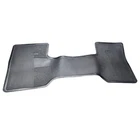 Front Floor Rubber Throw Mat Black w/Ford Oval 1965-96 Ford Truck D8TZ-8113086-A
