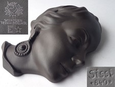 Wall Mask Relief Sissi 840 Wormser Terra Sigillata 50er Years M605