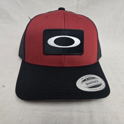 Oakley Original Trucker Snap Back Cap Hat Iron Red/Blackout One Size