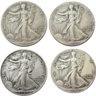 Bulk Lot of 4 1920-1929-S Half Dollar Walking Statue of Liberty