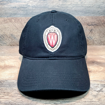 #ad #ad Legacy Wisconsin Badgers Script W Crest Hat Black Adjustable Strapback NCAA NEW $29.99