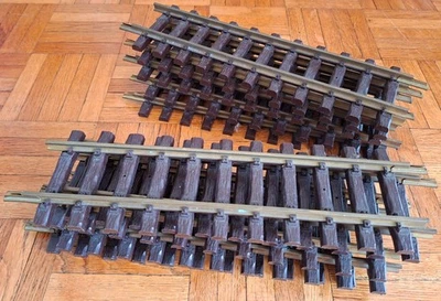 10 Rails Droits LGB Compatibles Playmobil - Occasion - Vintage