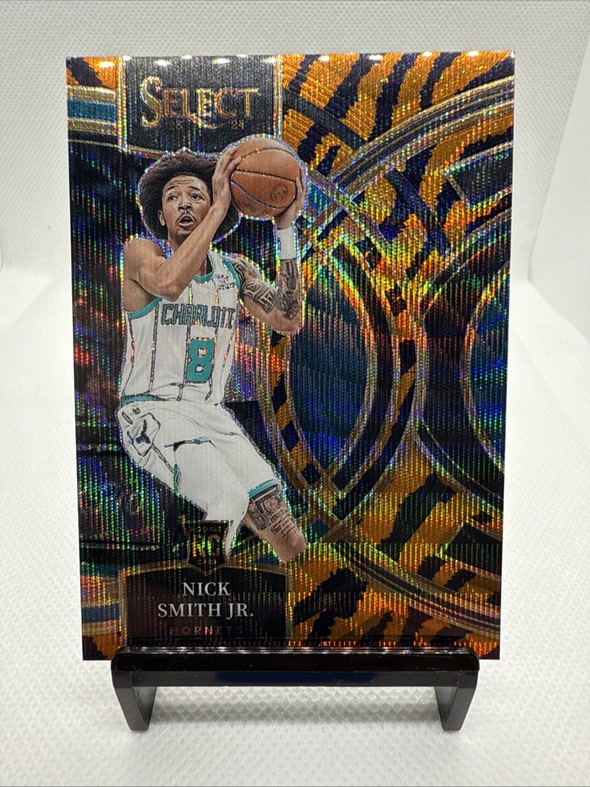 2023-24 Panini Select - Premier Level Nick Smith Jr. #119 Tiger Prizm (RC)