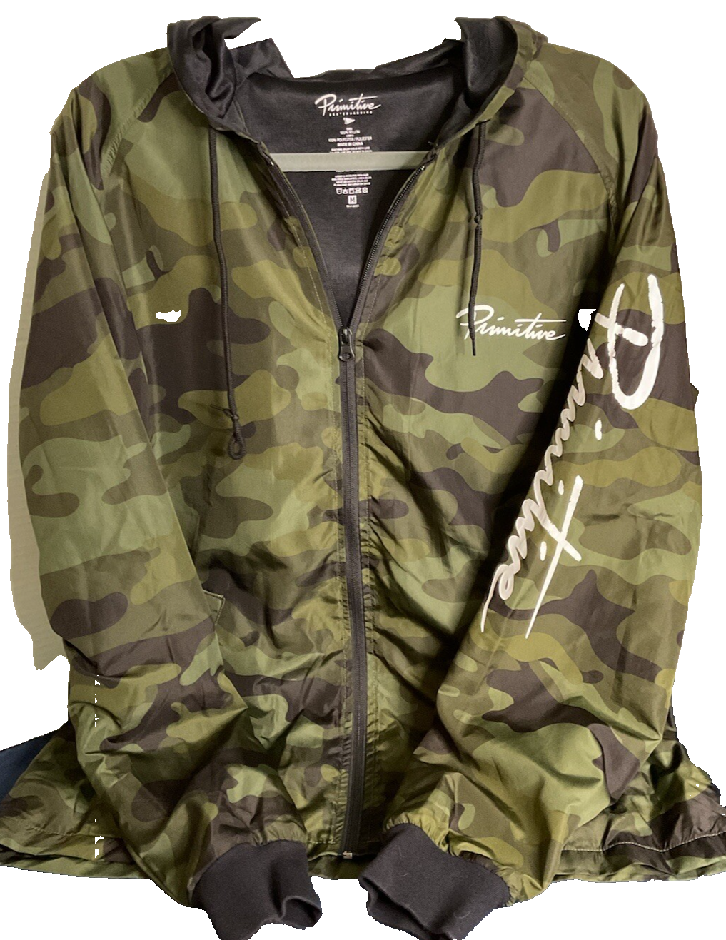 Primitive Camouflage Windbreaker Jacket Men's Medium