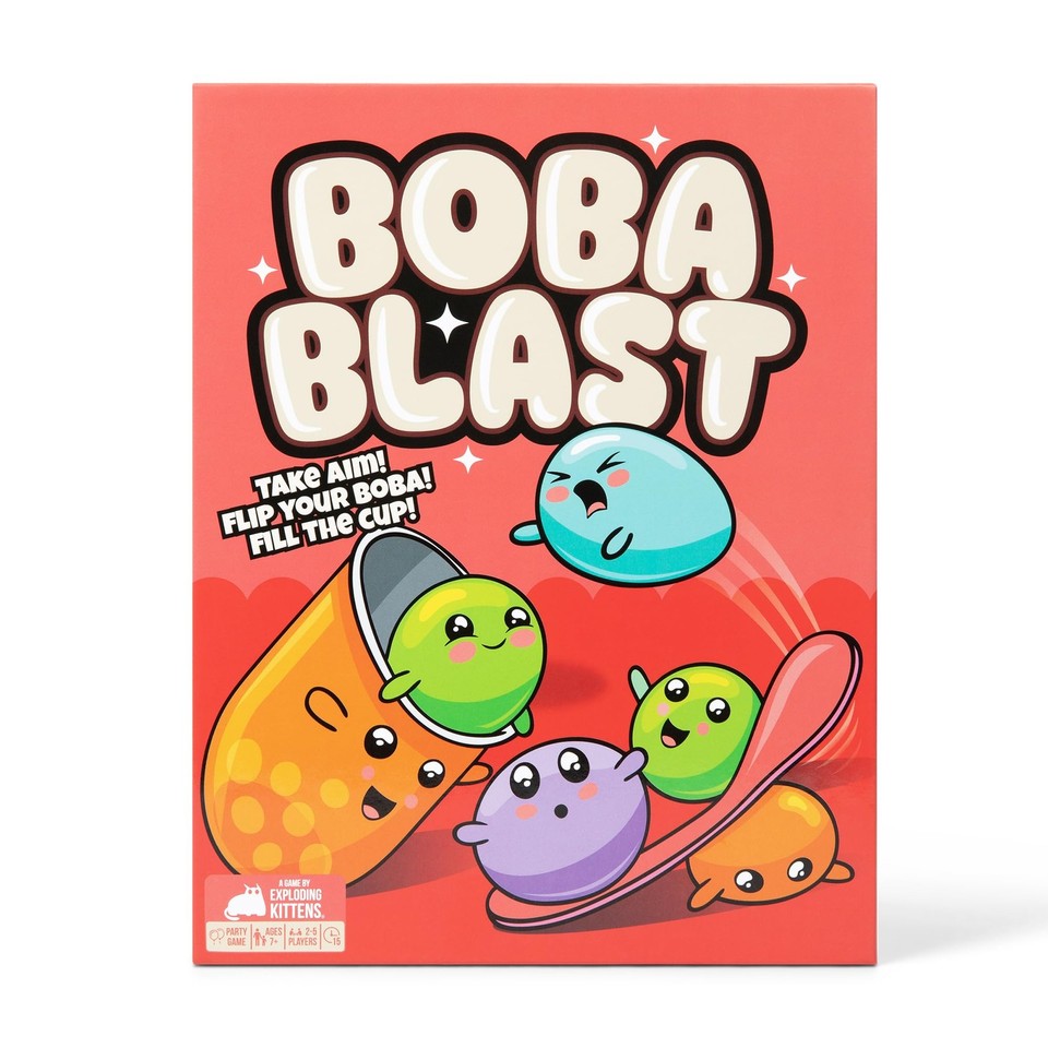 Exploding Kitens Game Exploding Kittens Boba Blast, 2-6 Players, Age 7+ Rapid-Fire Game | eBay UK
