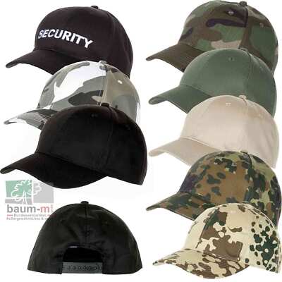 US Cap Basecap Schild größenverstellbar Camouflage Mütze Schirmmütze Security 