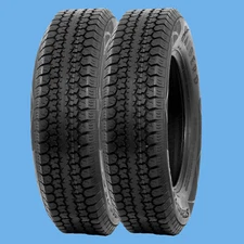 2 Pack Premium ST205/75D15 Trailer Tires 205 75 15 Heavy Duty 6Ply Load Range C