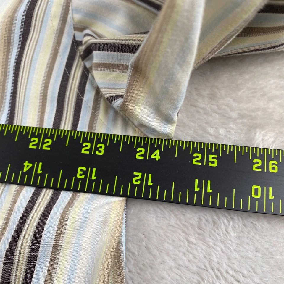 Camisa de vestir Kenneth Cole Reaction para hombre talla L a rayas manga larga Foto 4 de 4