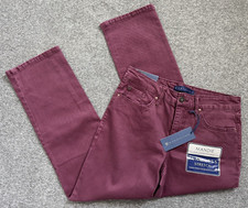 NWT Bandolino Mandie Petite Straight Leg Jeans 6PS Cabernet Fig Stretch