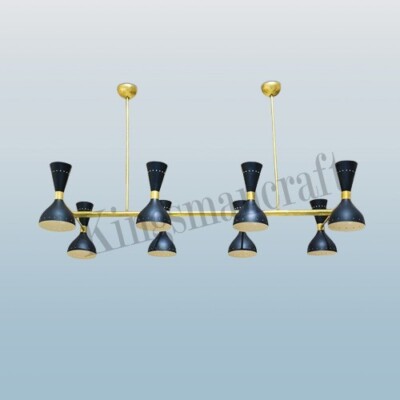 Diabolo Magnificent Kronleuchter Riesig Messing Comely Sputnik Stilnovo 8 Arme