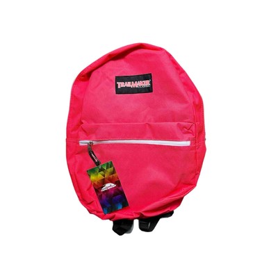 Trailmaker Classic 2 Pocket School College Backpack Neon Pink New With Tags 