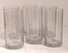 6 Vintage Anchor Hocking Reflections Panel Clear 6.25" Tumblers
