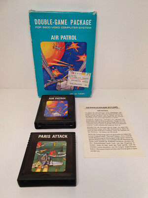 Double-Game Package - Paris Attack/ Air Control,  No. 746381 (ATARI 2600, OVP)