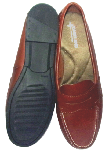 NEU EASTLAND 3925 KLASSISCHE BRAUNE DAMEN-LEDER-PENNY-HALBSCHUHE 12 M - Bild 3 von 3