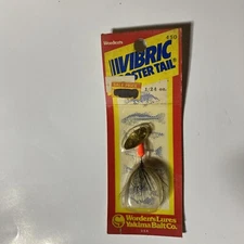 Vintage  Worden's     Vibric   Rooster Tail      Flame Dalmation