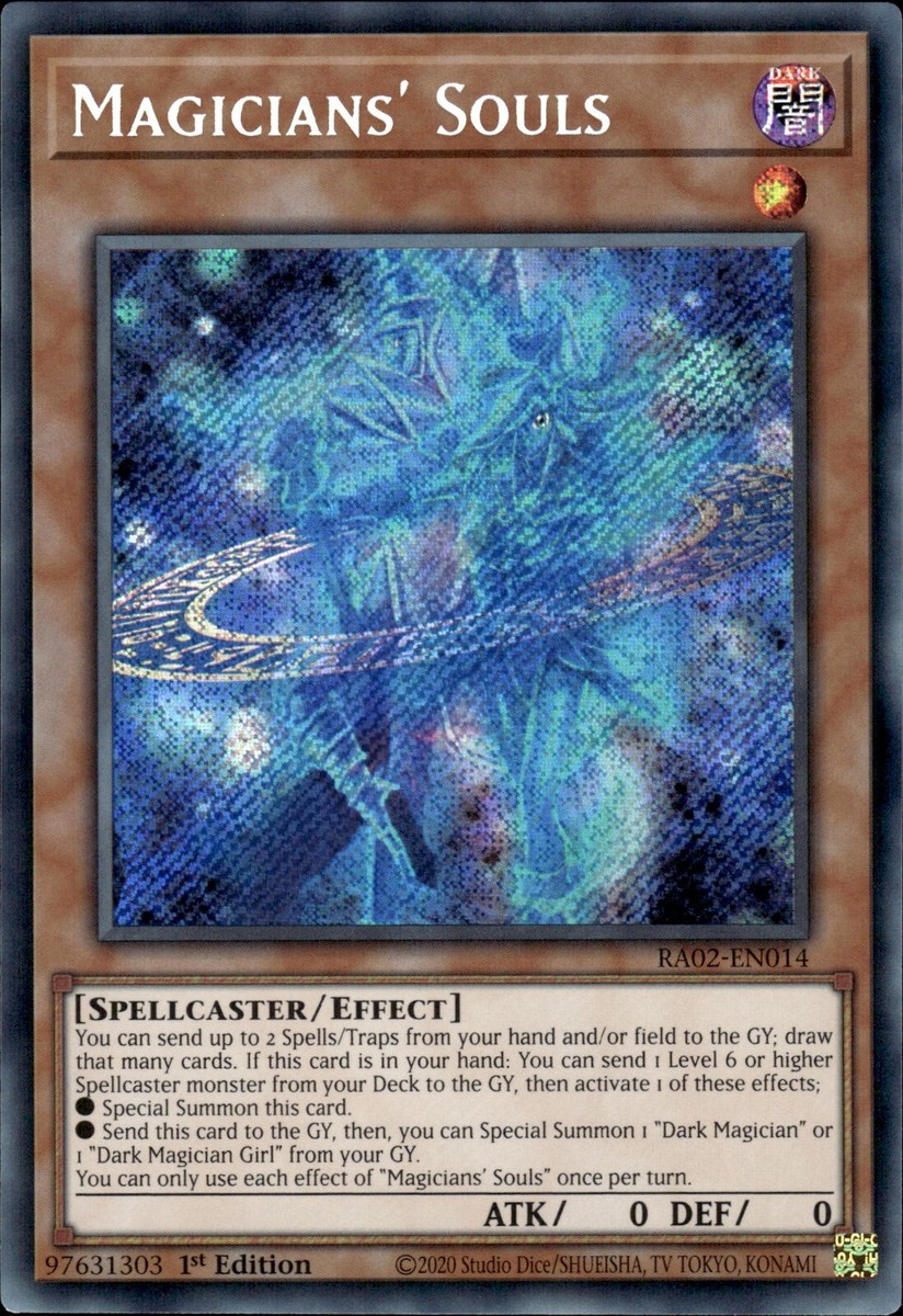 Magicians' Souls - Secret Rare 1st Edition RA02-EN014 - NM - YuGiOh | eBay