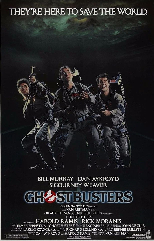 Ghostbusters movie poster print (a) : Bill Murray, Dan Aykroyd : 11 x 17 inches