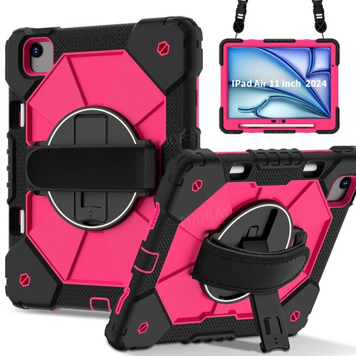 Shockproof Stand Case Cover For iPad 10.9 10th Pro 11 13 2024 10.2" 8 7 6 Air 6 - Picture 6 of 118