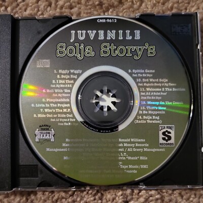 Juvenile- Solja Rags CD 1997 1st Pressing Rare Near Mint Cash