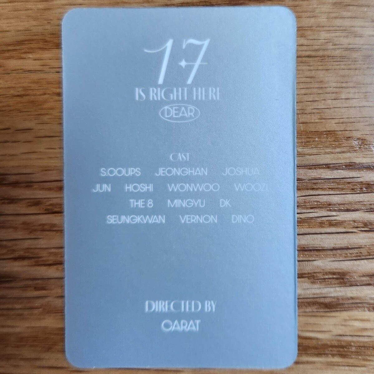 Seungkwan Official Photocard Seventeen The Best 17 Is Right Seungkwan Official Photocard Seventeen The Best 17 Is Right