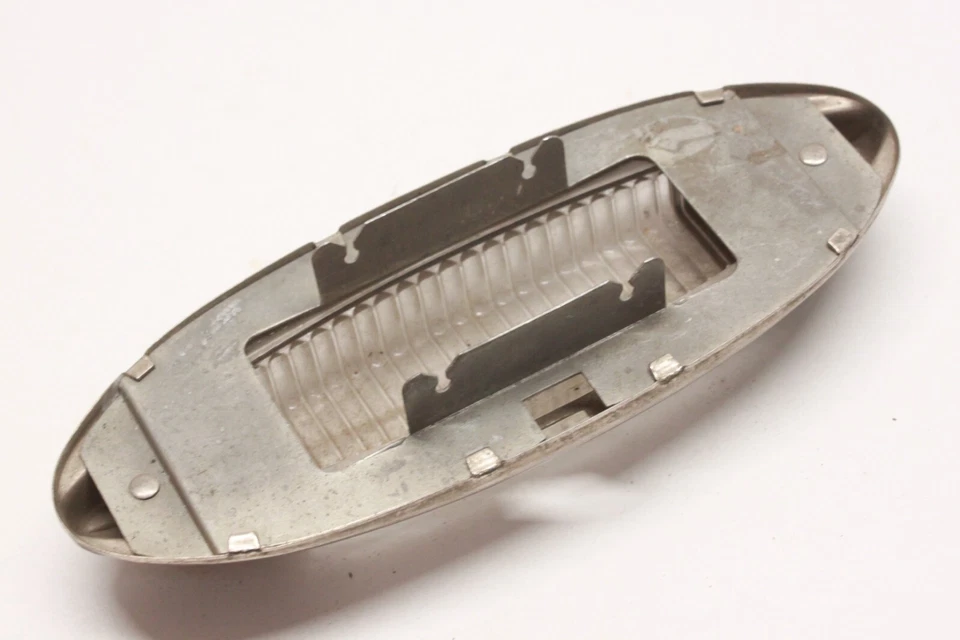 Original 1947 1948 1949 Hudson Truck Interior Dome Light Glass Lens w/ Bezel 3 - Image 3 of 4