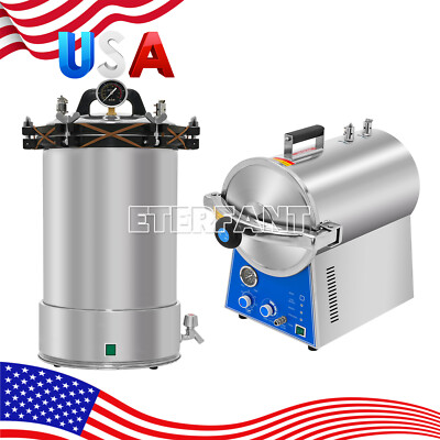 #ad #ad ETERFANT 24L Dental Autoclave Sterilizer Portable Pressure Steam Sterilizer $269.99