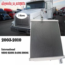 3 ROW RADIATOR For 2003-2010 05 International 8600 9200i 9400i 9900i 10.8L/15.2L