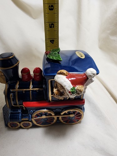 Vintage Otagiri Japan Musical Train Teddy Bear Music Box Plays "Joy to the World - Picture 8 of 10
