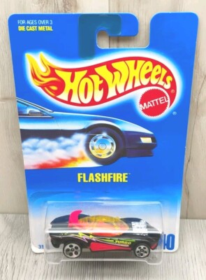 1996 Hot Wheels Flashfire COLLECTOR #140 - Black Mainline B VINTAGE 3156