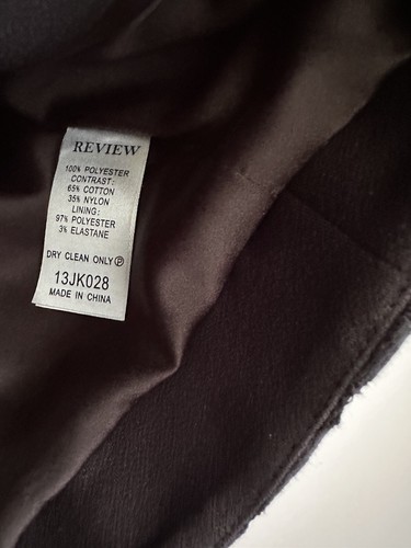 Review Black Cropped Blazer Jacket Bolero with Lace Detail Size 8 - Picture 5 of 8