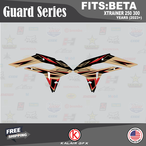 Graphics Kit for Beta Xtrainer 250 300 (2023+) Guard Series - Tan - Picture 2 of 6