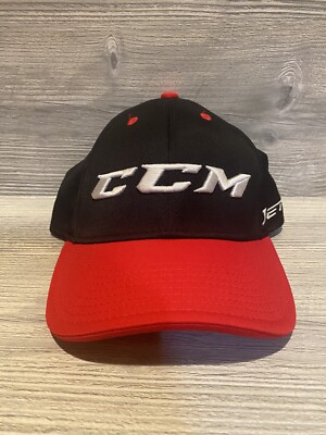 CCM Hockey JET SPEED Hat Snapback Red Black Cap Sports