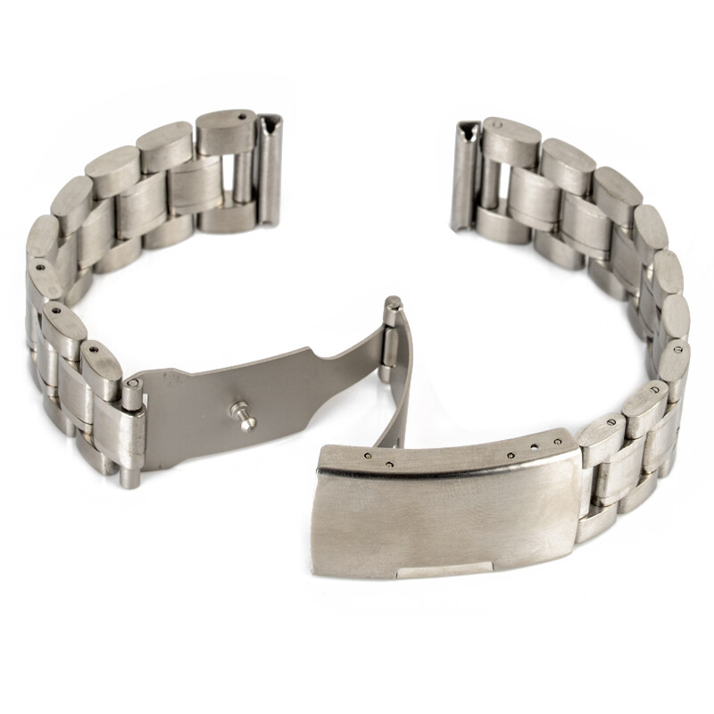 Bracelet Montre Style Jubilee En Acier Inox - Largeur 18mm, Fermoir Déployant, Couleur Argent - Neuf