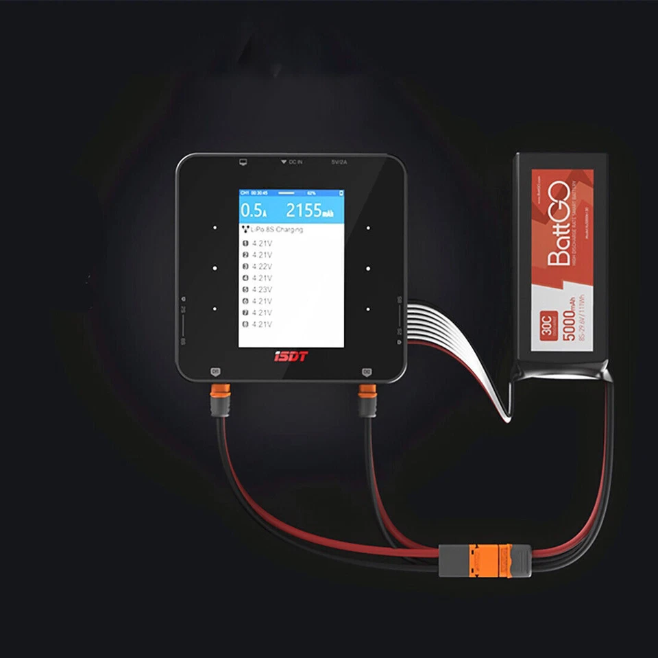 ISDT P30 1500W 50A RC Battery Balance Charger For 2-8S LiPo Lilon LiHV NiMH Pb - Image 3 of 4