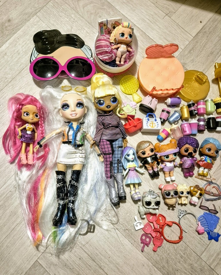 Doll Bundle Rainbow High, LOL OMG Big Sis Pets Mixed Dolls Accessories