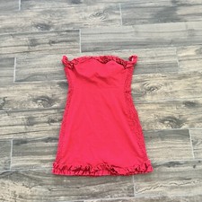 Fashion Nova Red Mini Dress Ruffles Size Medium