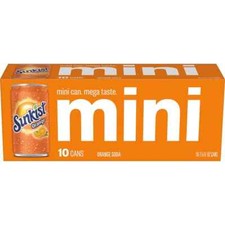 Sunkist Orange Soda - 10pk/7.5 fl oz Mini Cans